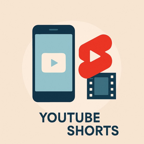 "Person creating YouTube Shorts on smartphone with YouTube logo, representing short video content creation for online earning."
